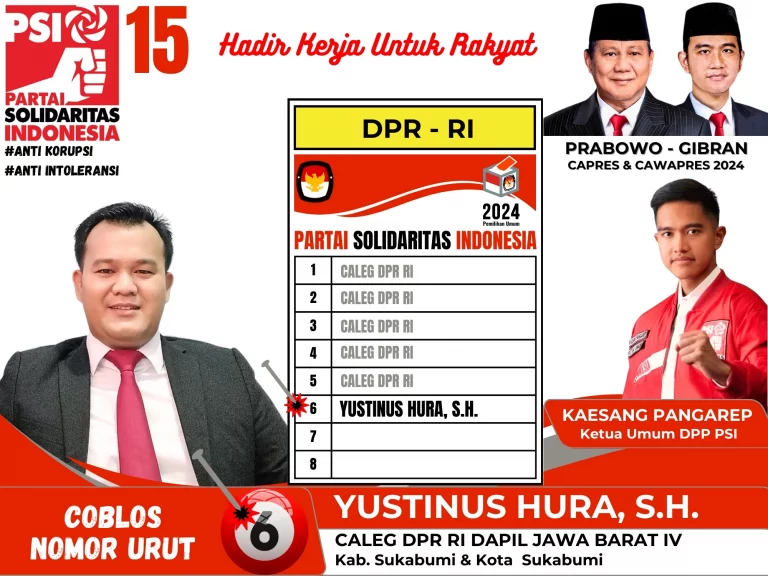 CALEG DPR RI 2024 - YUSTINUS HURA - Final Webp
