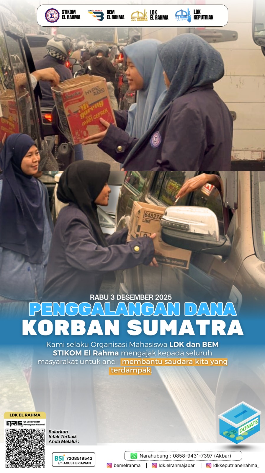 STIKOM Penggalangan Dana For Sumatera